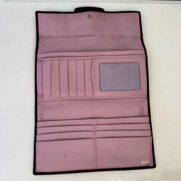 Coach Signature Checkbook Wallet - Picture 7 of 7